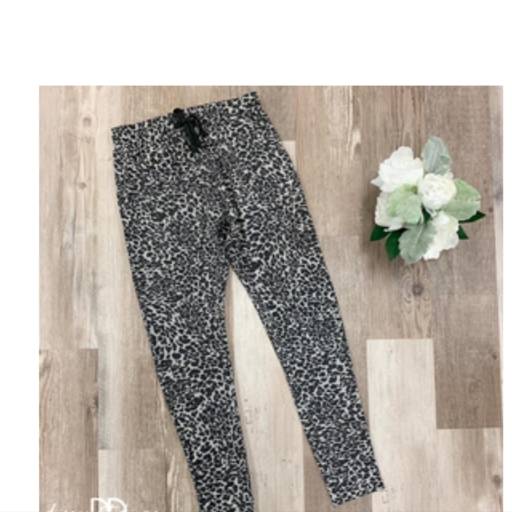 Cheetah print joggers